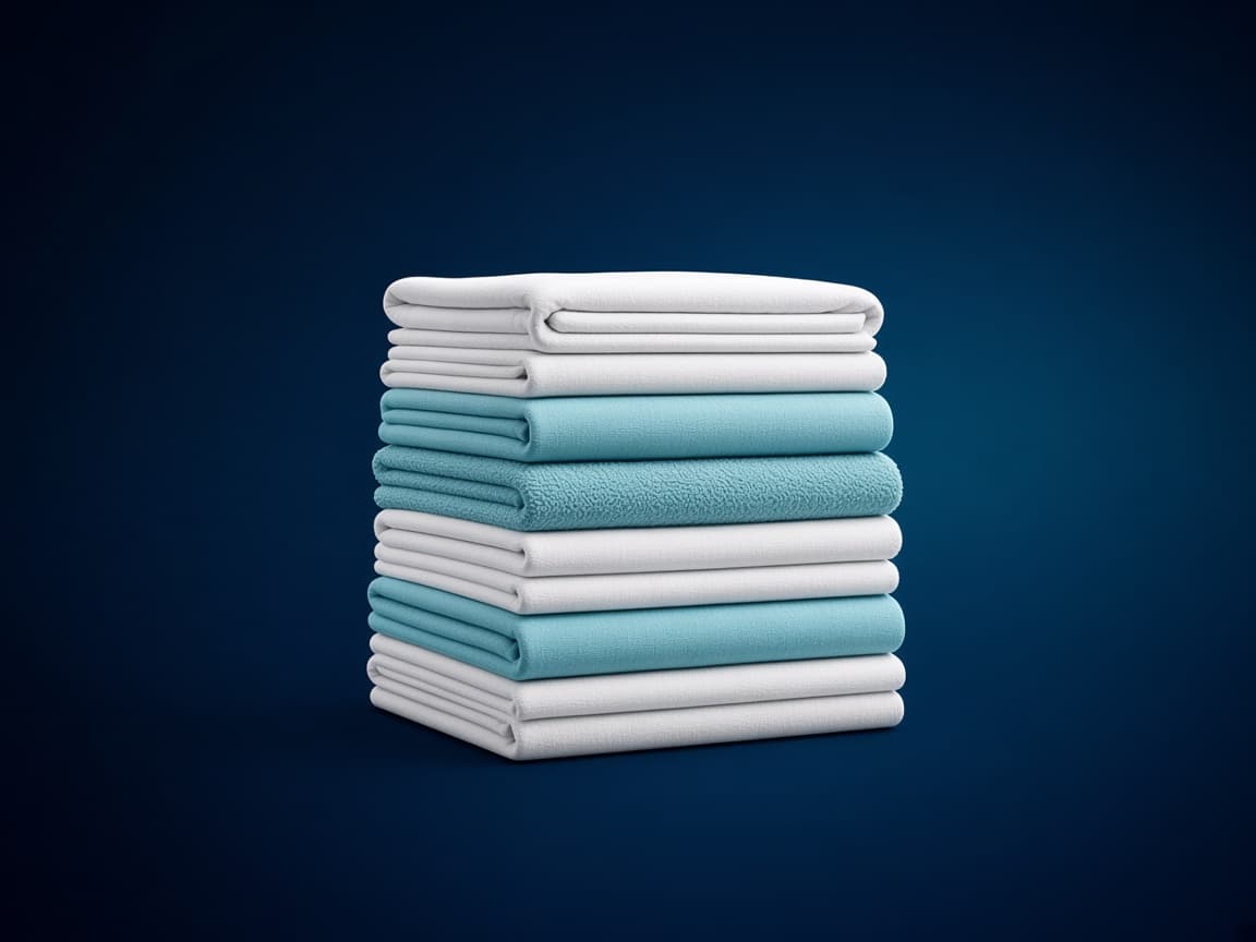 Freshly folded towels and clothes